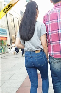 蓝色牛仔裤圆润翘臀MM [200M/MP4]