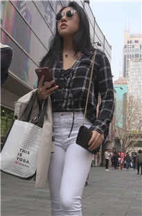 白色紧身裤美女DJ824[2.16G]