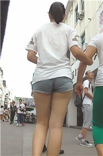 超短牛仔热裤深沟[343M/MTS]