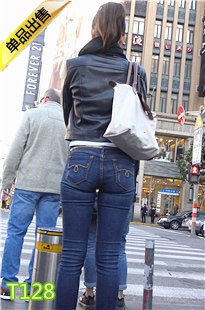 4K-蓝色紧身牛仔裤极品长腿员润翘臀美女第1季T128[795M]