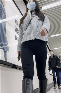 黑色长靴牛仔小姐姐的完美曲线KL085[1.23G]