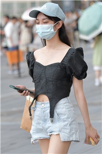 夏日热裤小姐姐，凉快通风透气款色3A7335[855M]