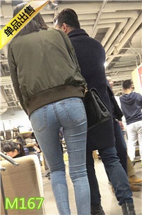 4K-商场灰色高跟蓝色紧牛极品圆臀小姐姐M167[668M]