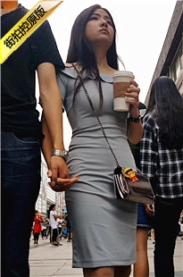 漂亮的紧身包臀裙美女[419M/MP4]