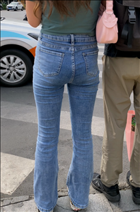 长腿喇叭裤牛仔小姐姐KL188[890M]