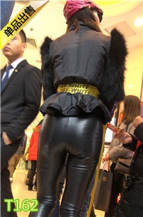 4K-街拍紧身皮裤墨镜美女第二部T162[1.45G]