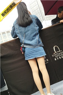 4K-街拍牛仔短裙肉丝MT美眉[721M/MP4]