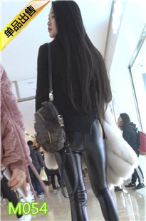 4K-商场跟拍黑色紧身圆润翘臀长发美女M054[719M]