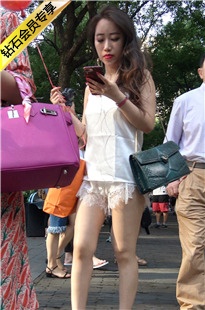 4K-街拍热裤长腿高跟美女DJ121[1.38G]