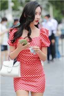 红色包屯裙小仙女MJ646[3.59G]