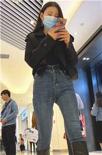 性感蓝牛深沟翘屯长发小姐姐JS185[2.9G]