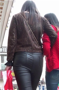 长腿紧致皮裤MM [266M/MTS]