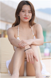白色连体比基尼长腿女孩MJ1477