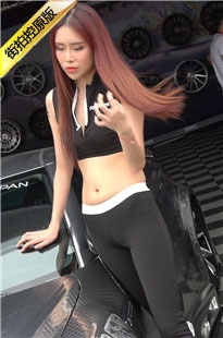 2016CAS现场黑色紧身裤车模[343M/MP4]