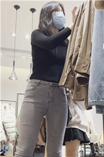 服装店紧身灰牛仔妹子JS399[1.22G]