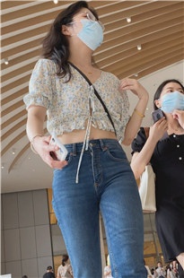 大长腿路腰蓝牛美女JS373[3.04G]