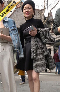 4K-连衣短裙长腿街拍高跟美女DJ352[1.76G]