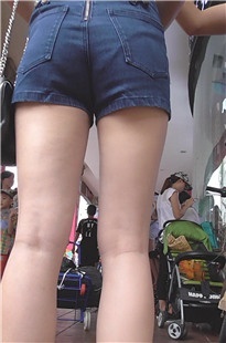 长腿牛仔热裤套装小妹[565M/MTS]