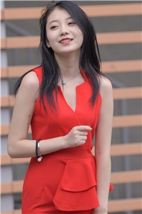 红色长裙气质美女3A3451[1.68G]