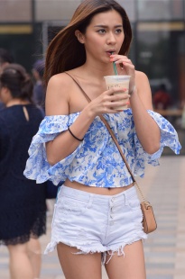 喝着奶茶的极品女神妹妹－10张