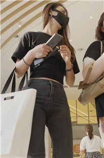 灰色紧身裤和闺蜜中秋逛街JS359[5.28G]